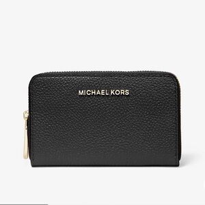 Michael Kors Black Pebbled Leather Wallet